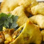 Samosa met sweet chili seitan