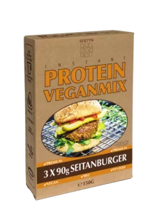 Instant Protein Veganmix – Seitanburgers – 3D
