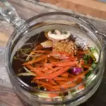 Recept voor Dashi groentesoep met eiwitrijke seitan balletjes
